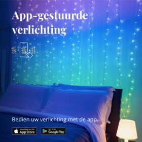 twinkly curtain lights lichtvorhang