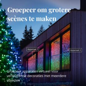 twinkly curtain lights lichtvorhang