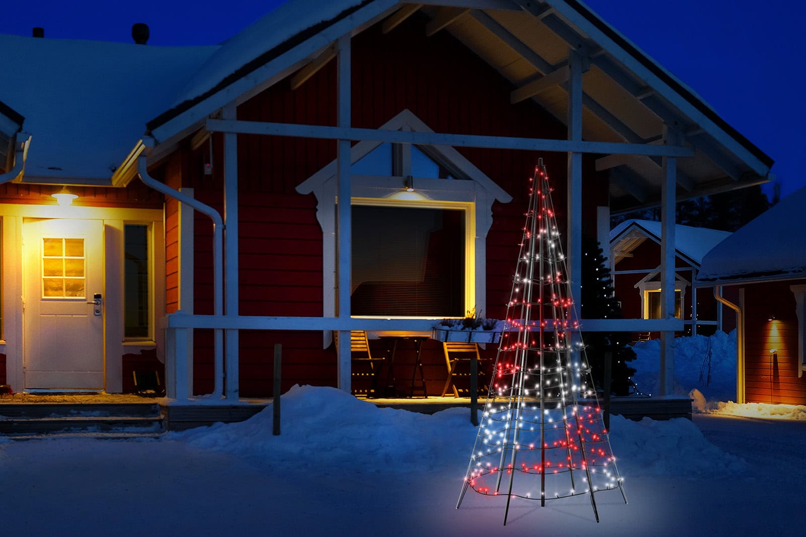 twinkly Weihnachtsbaum für draußen 2 Meter 300 led rgbw twp300spp-beu 8056326677022