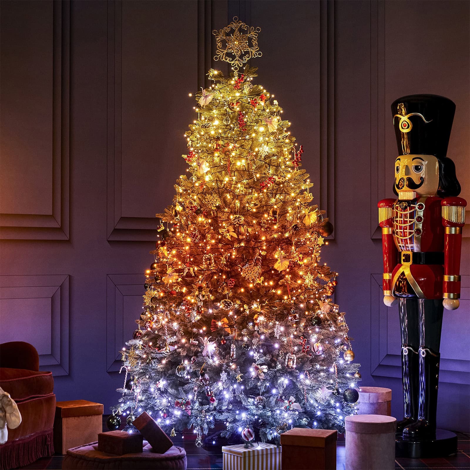 twinkly strings aww warm weiß weihnachtsbaumbeleuchtung