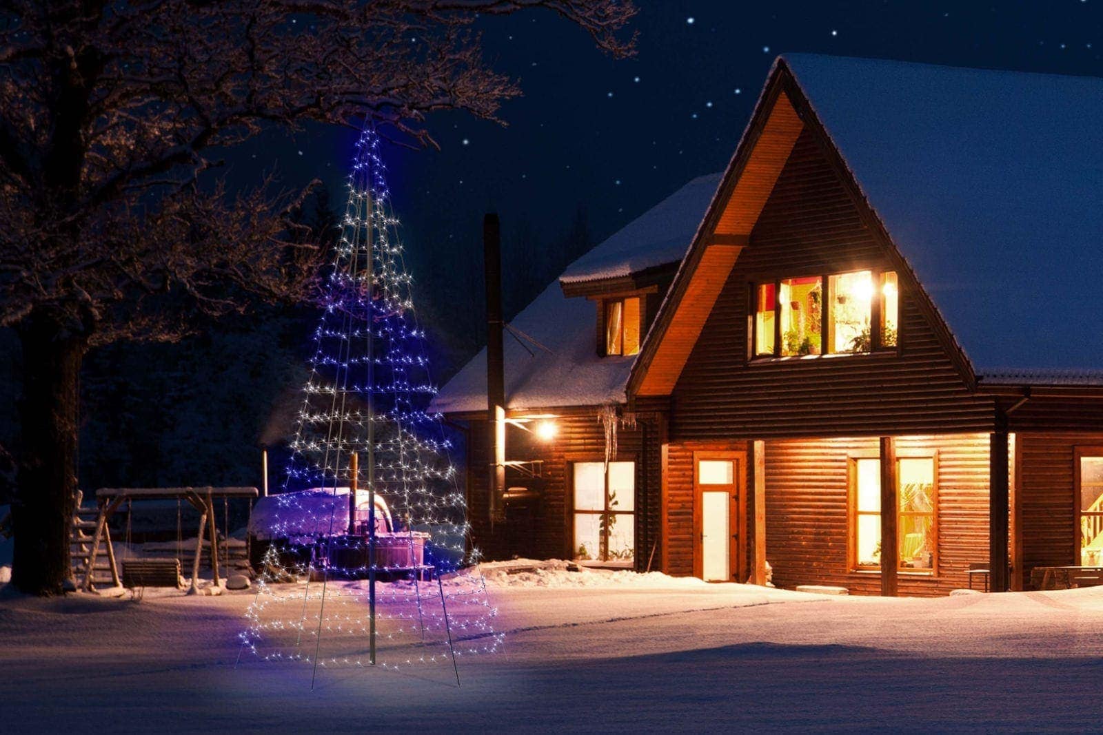 Twinkly Fahnenmast Weihnachtsbaum