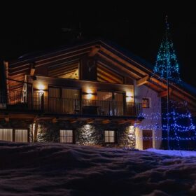 Fahnenmast Weihnachtsbäume