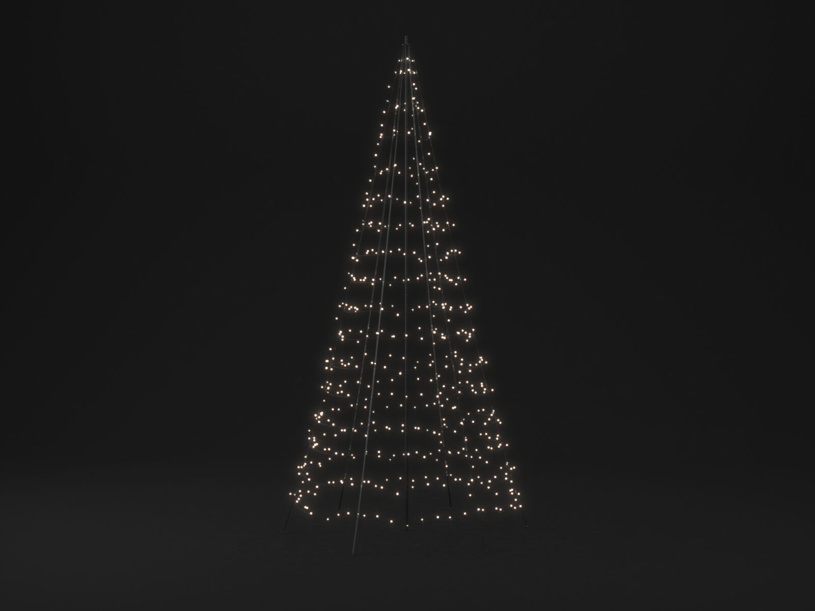 Fahnenmast-Weihnachtsbeleuchtung 3 Meter twinkly