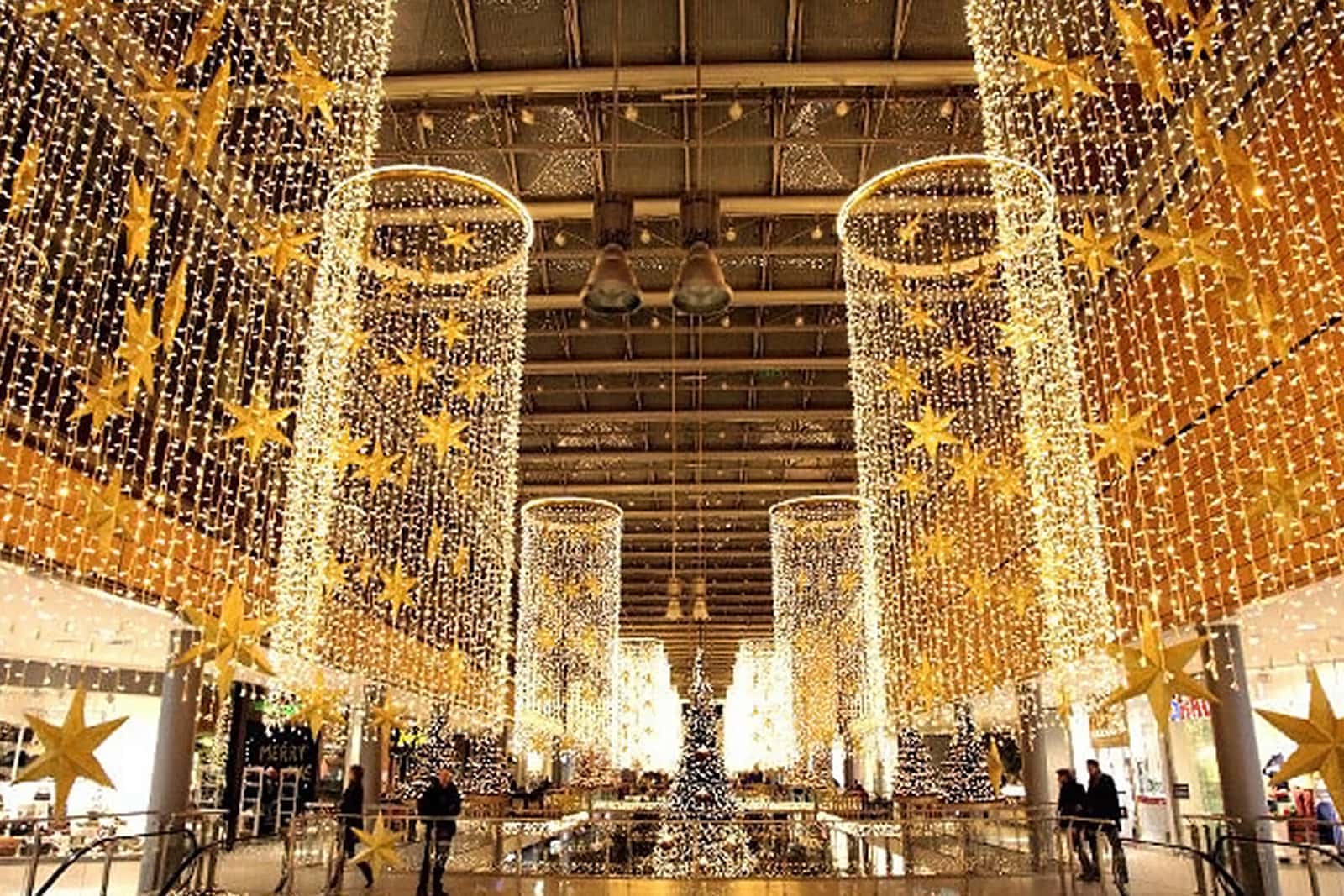 Einkaufszentrum Weihnachtsbeleuchtung