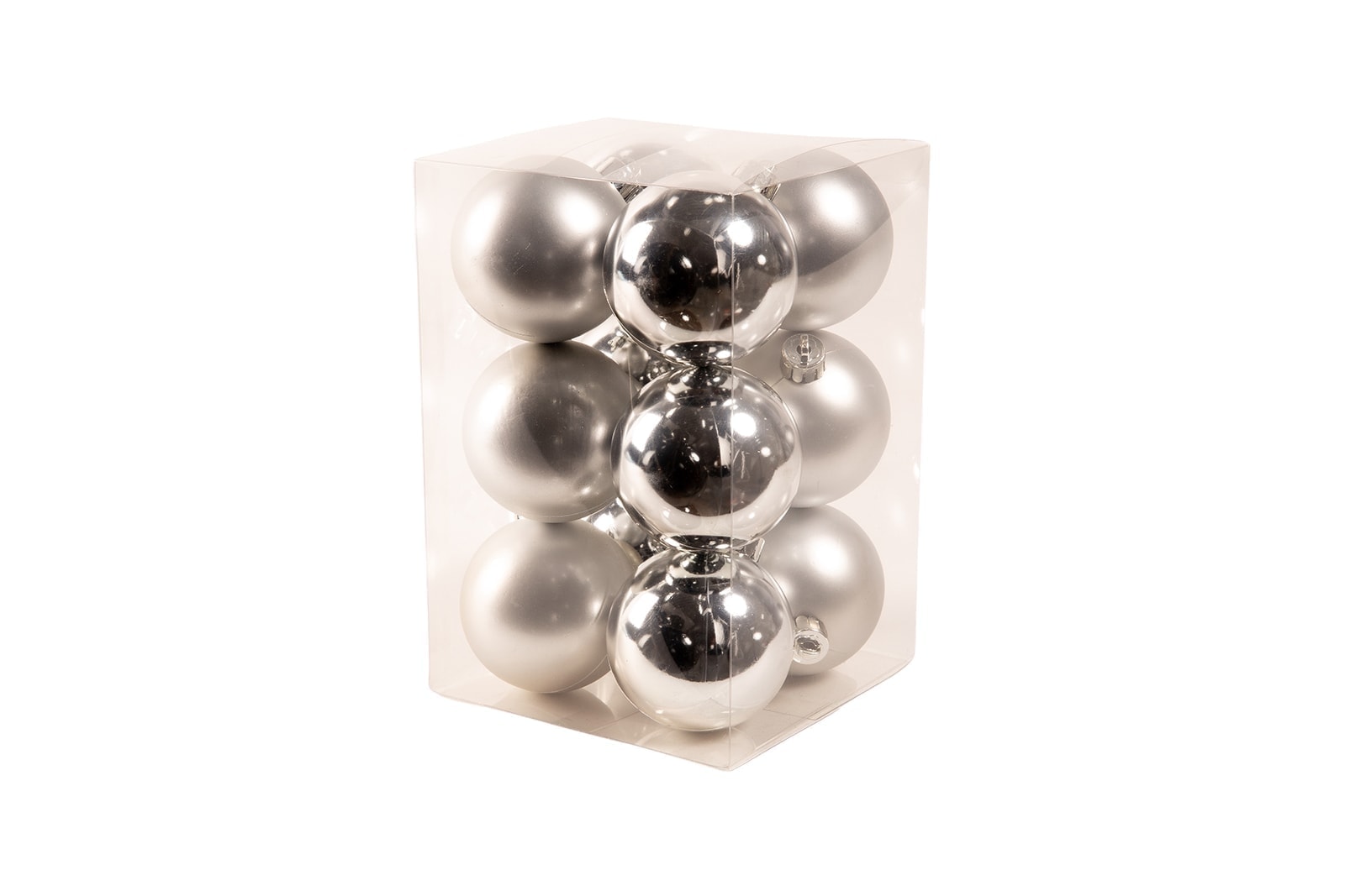 silberne Weihnachtskugeln