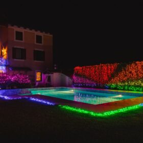 schwimmbad beleuchtung